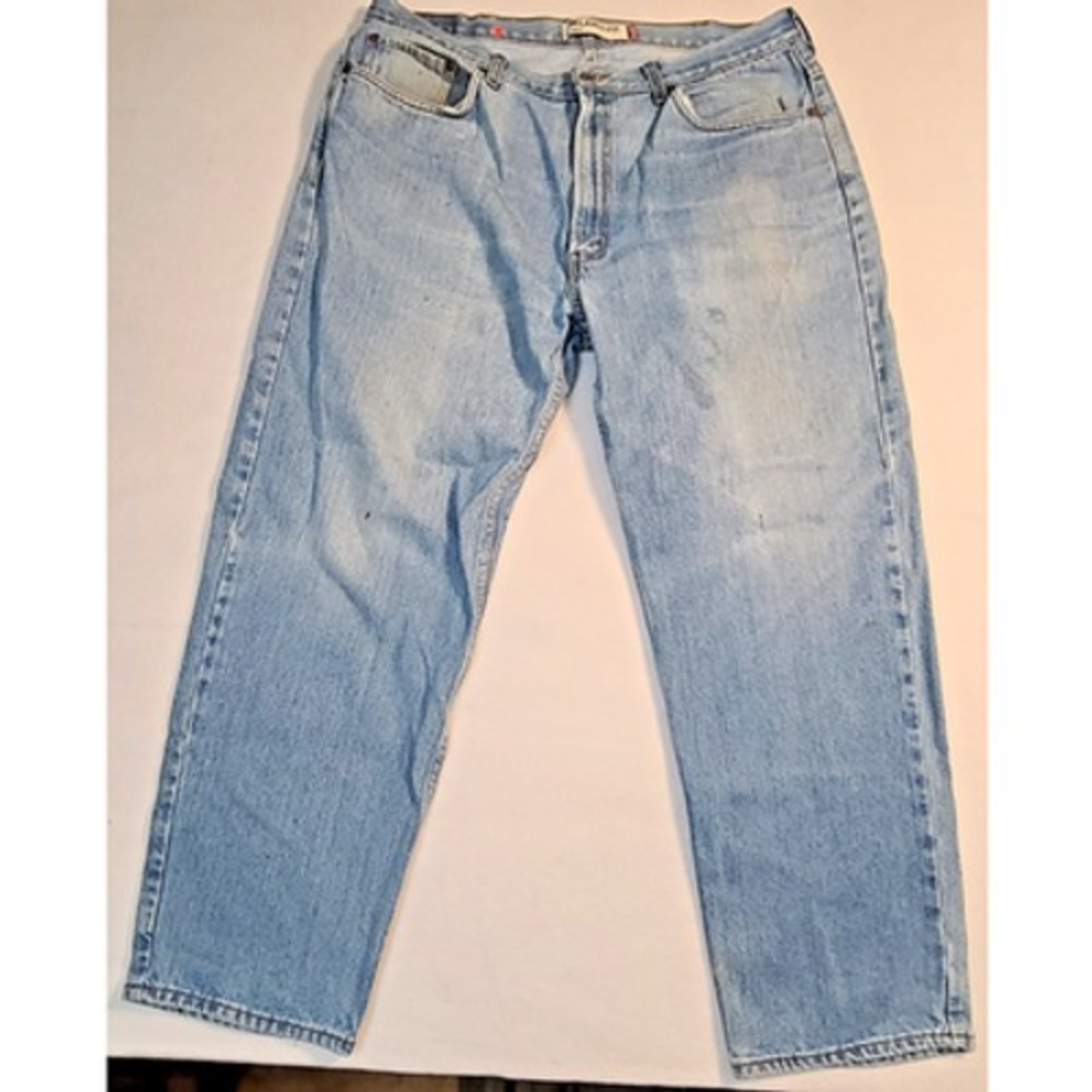 Levi's 550 Relaxed Fit Jeans Mens 40x30 Light Wash Denim 100% Cotton Made Haiti